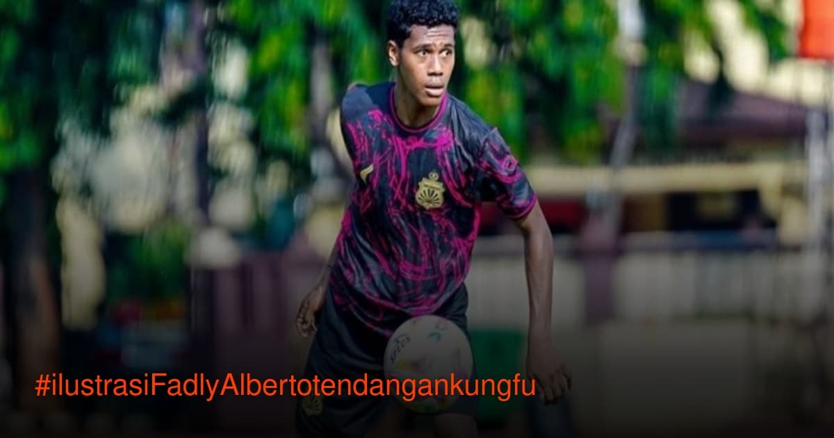 Pemain Bhayangkara FC U-20 Fadly Alberto saat bermain