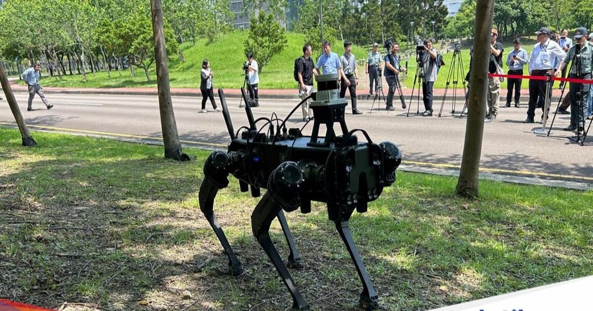 Robot anjing tempur Taiwan buatan Ghost Robotics dipamerkan di fasilitas riset militer