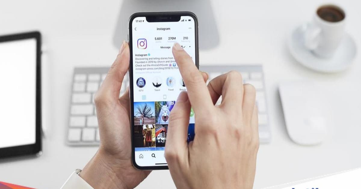 Ilustrasi fitur ubah posisi postingan Instagram di grid profil