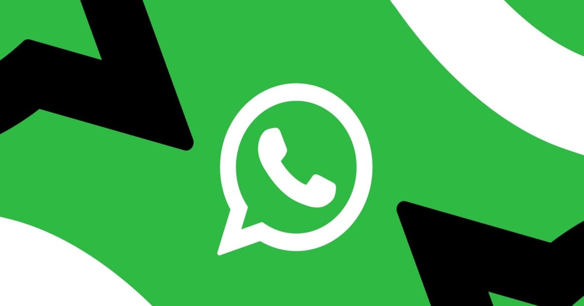 Ilustrasi logo WhatsApp dan Meta dengan latar belakang bendera Uni Eropa, melambangkan regulasi antimonopoli.