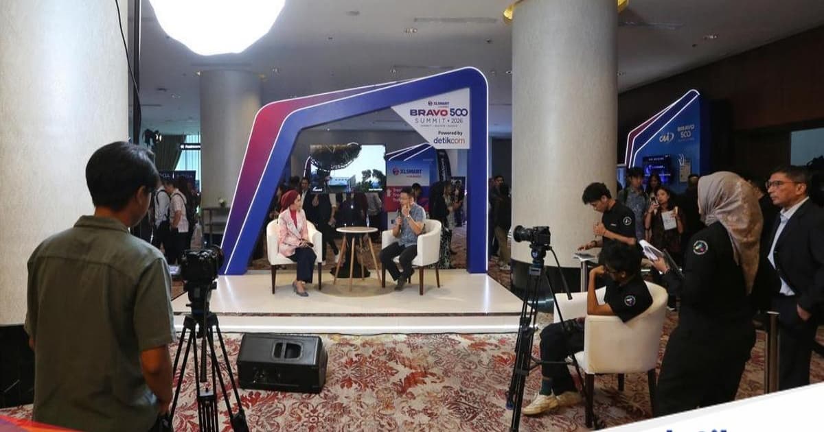 Antusiasme pengunjung di XLSmart Bravo 500 Summit 2026 yang digelar XLSmart for Business di Jakarta pada Kamis 11 Juni 2026