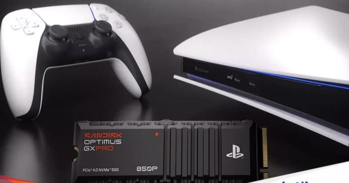 Sandisk Optimus GX PRO 850P SSD NVMe khusus PlayStation 5 dengan heatsink eksklusif