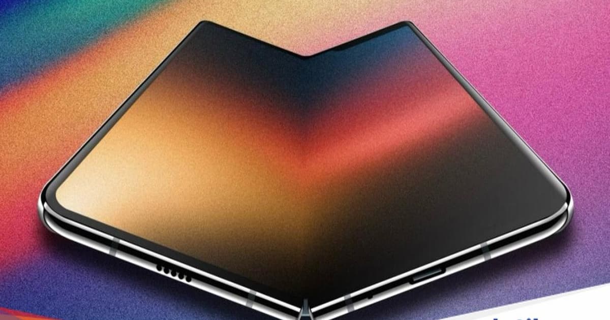 Ilustrasi iPhone dengan layar lipat yang diproduksi Samsung Display