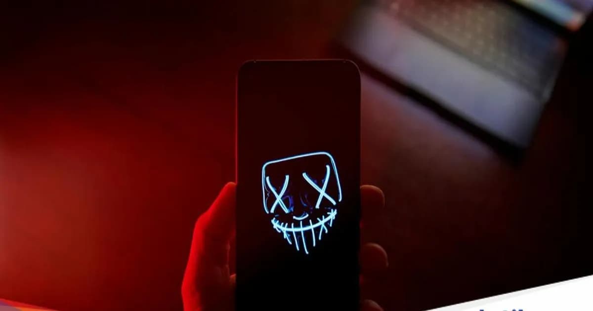 Ilustrasi smartphone Android dengan indikator masa pakai dan keamanan