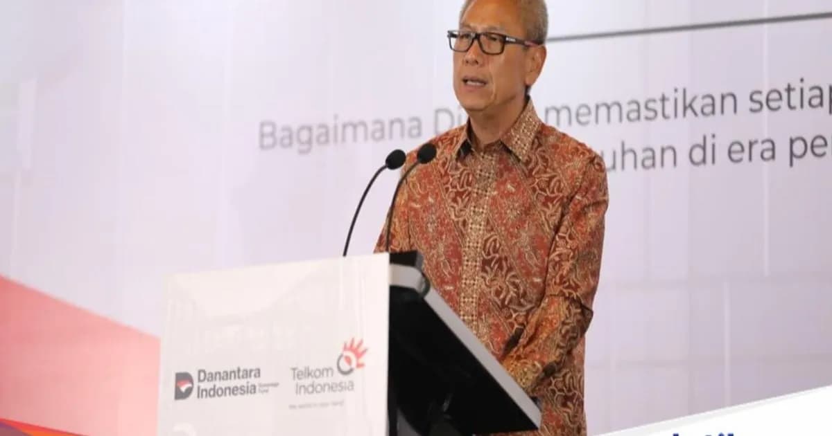 Direktur Legal Compliance Telkom Andy Kelana menyampaikan sambutan pada Executive Session Navigating Legal Risk in Corporate Decision Making