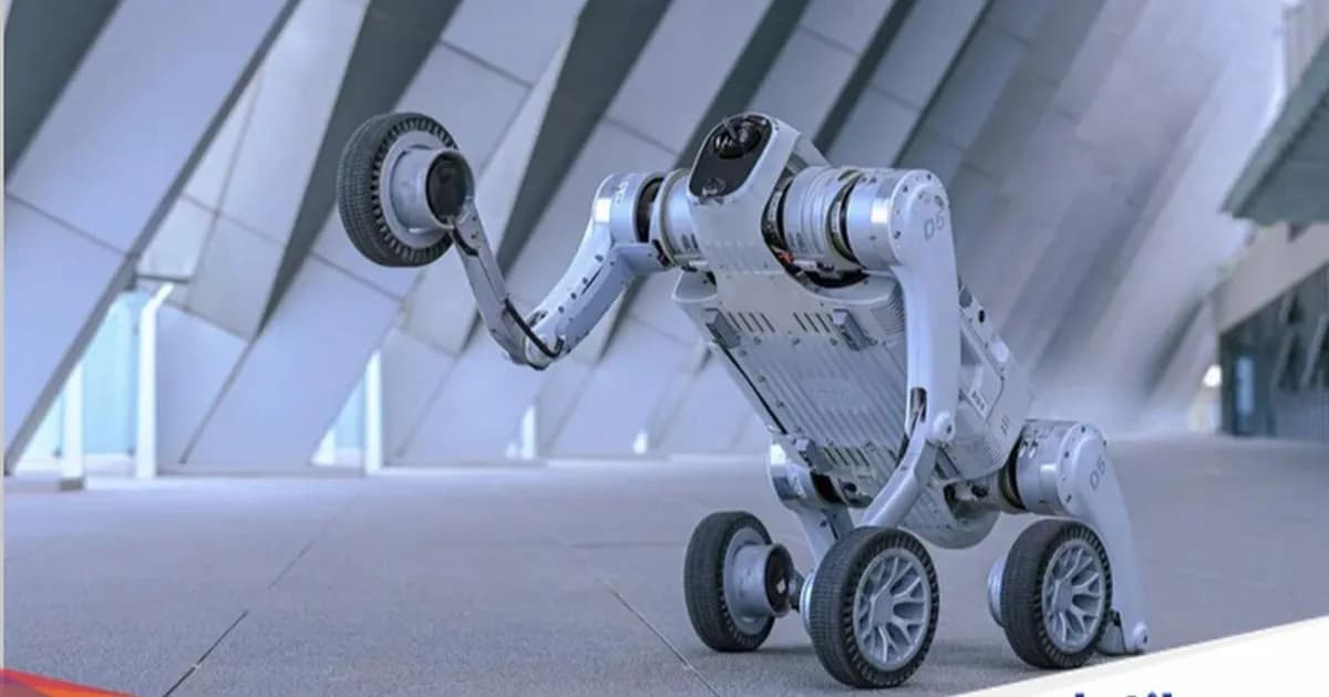 Model robot dari Pudu Robotics yang akan menjadi staf di hotel robot China