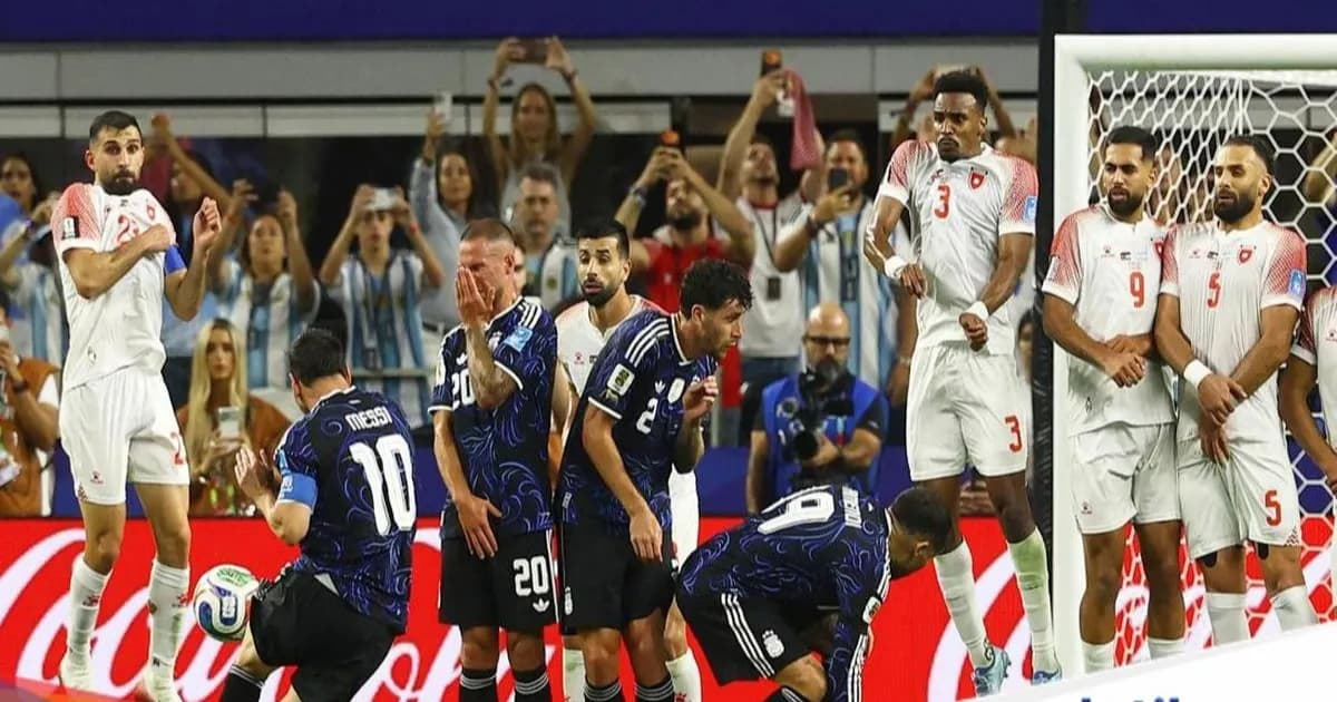 Pemain sepak bola Lionel Messi merayakan gol saat pertandingan Piala Dunia 2026 antara Yordania dan Argentina di Dallas Stadium