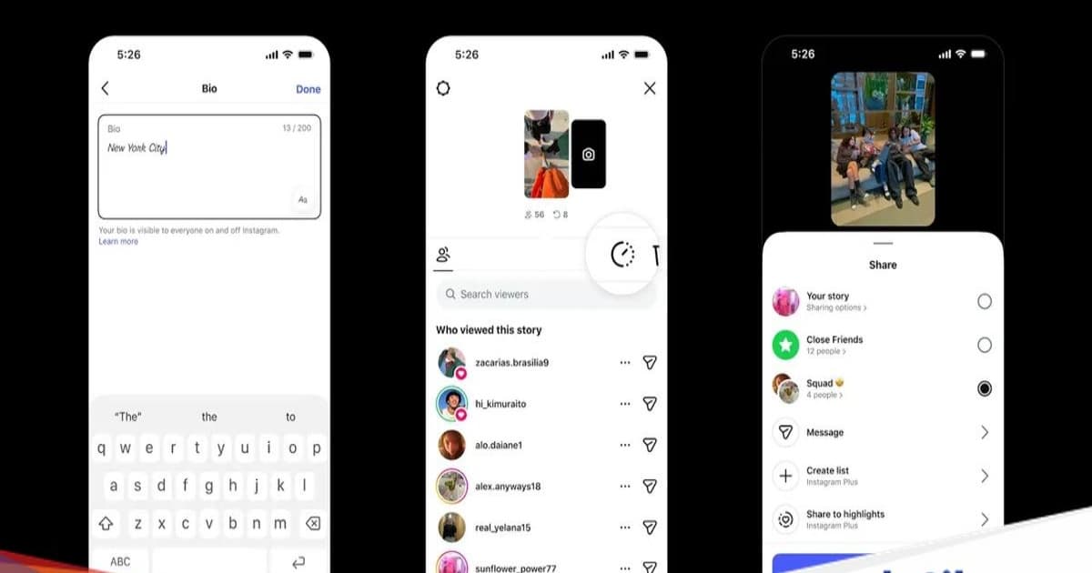 Ilustrasi Instagram Plus dengan 11 fitur eksklusif berbayar