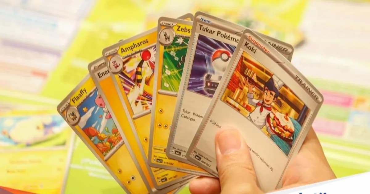 Koleksi kartu Pokemon terbaru di pameran Master Ball League Tangerang