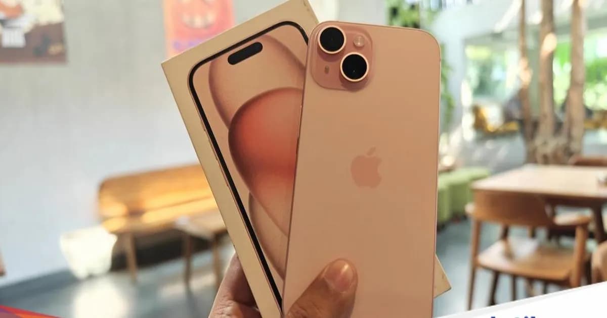 iPhone 15 display showcasing the latest Apple smartphone design