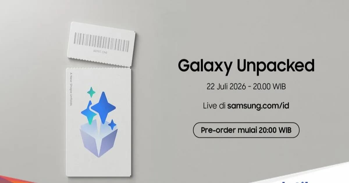 Undangan resmi Galaxy Unpacked Juli 2026 dengan tema AI personal
