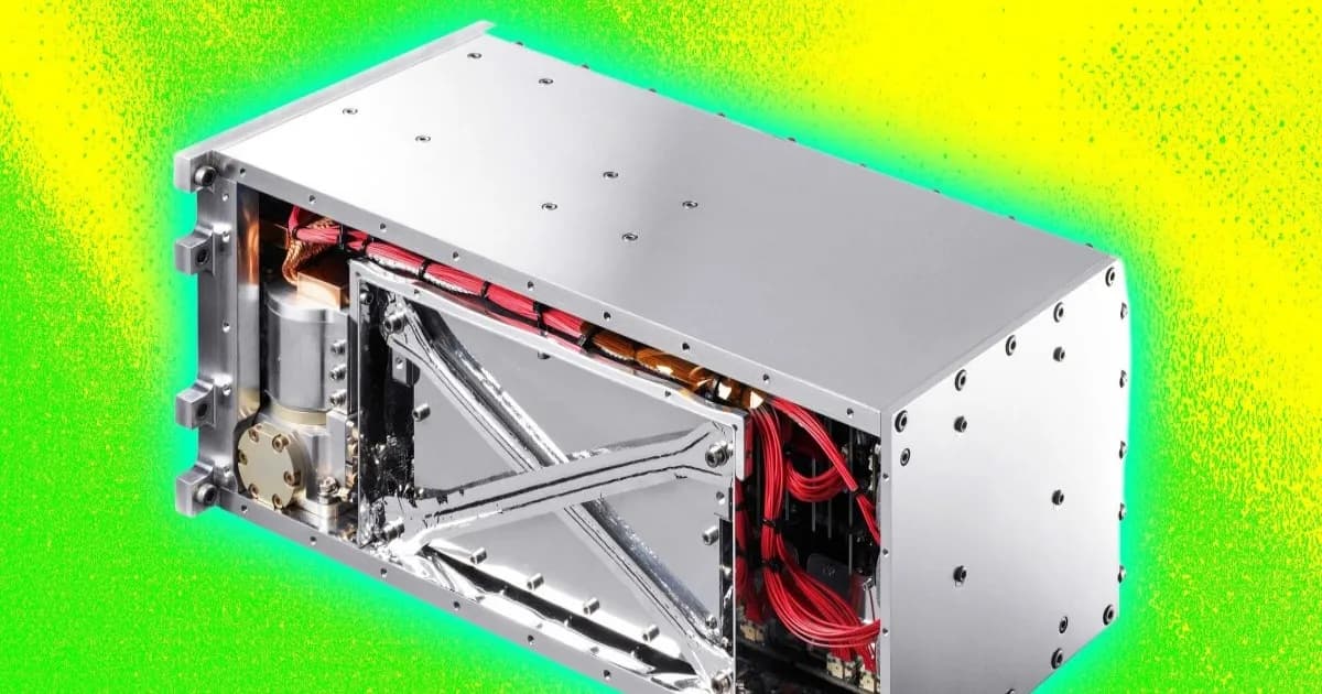 Ilustrasi sistem Supertorquer milik Zenno Astronautics yang menggunakan magnet superkonduktor untuk propulsi satelit tanpa bahan bakar.