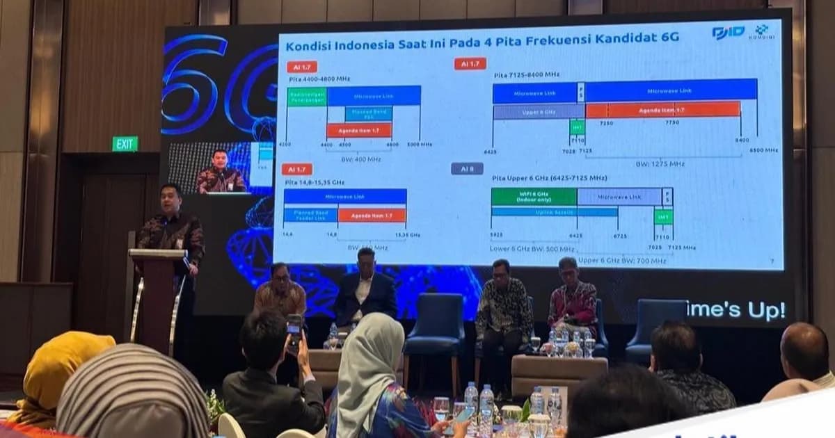 Ilustrasi peta penguasaan spektrum frekuensi operator seluler Telkomsel, Indosat, dan XLSmart di Indonesia