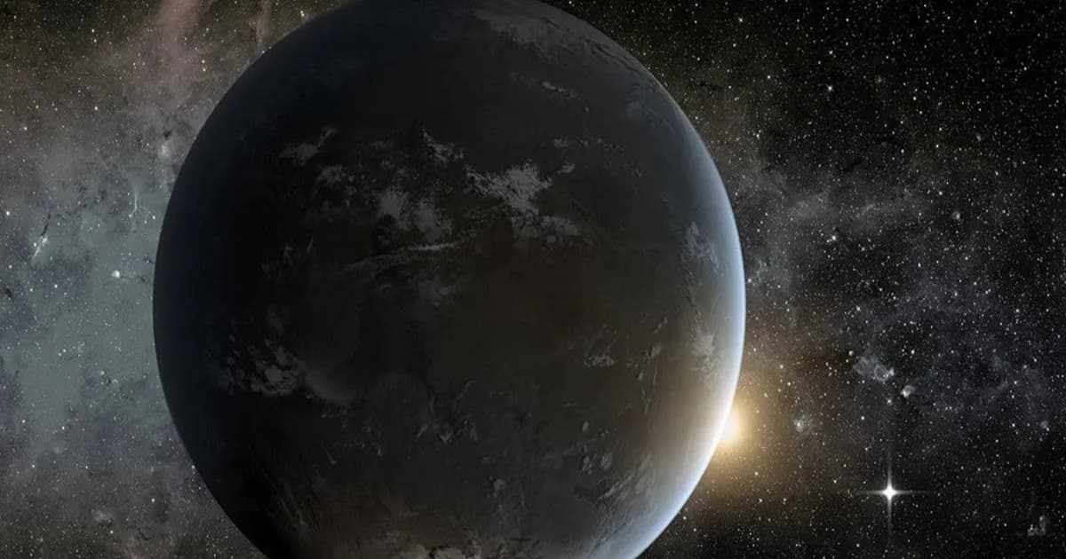 Ilustrasi planet GJ 3378 b yang mirip Bumi di luar angkasa.