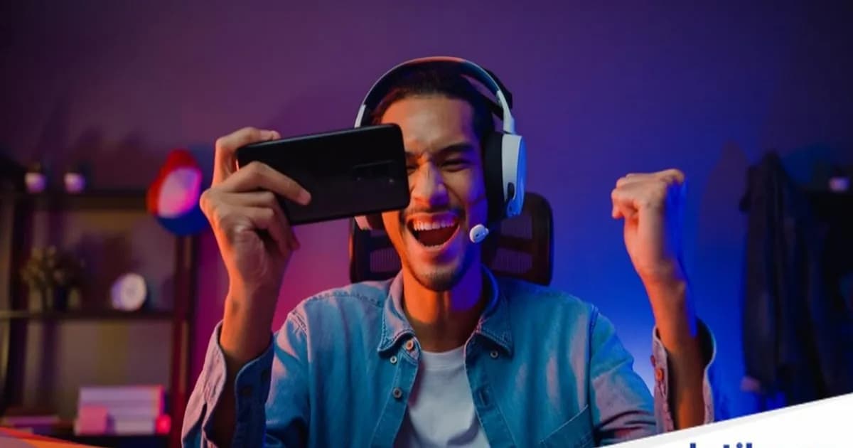 Ilustrasi main game sebagai representasi industri game digital
