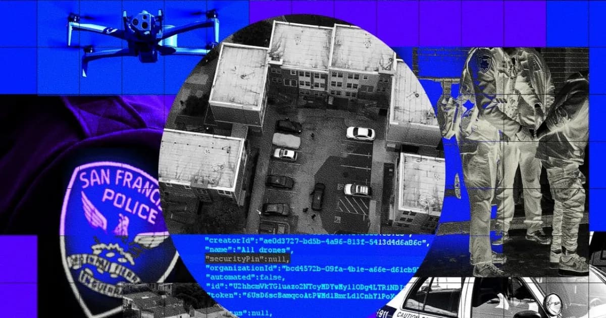 Drone Skydio X10 milik Polisi San Francisco yang digunakan untuk pengawasan udara