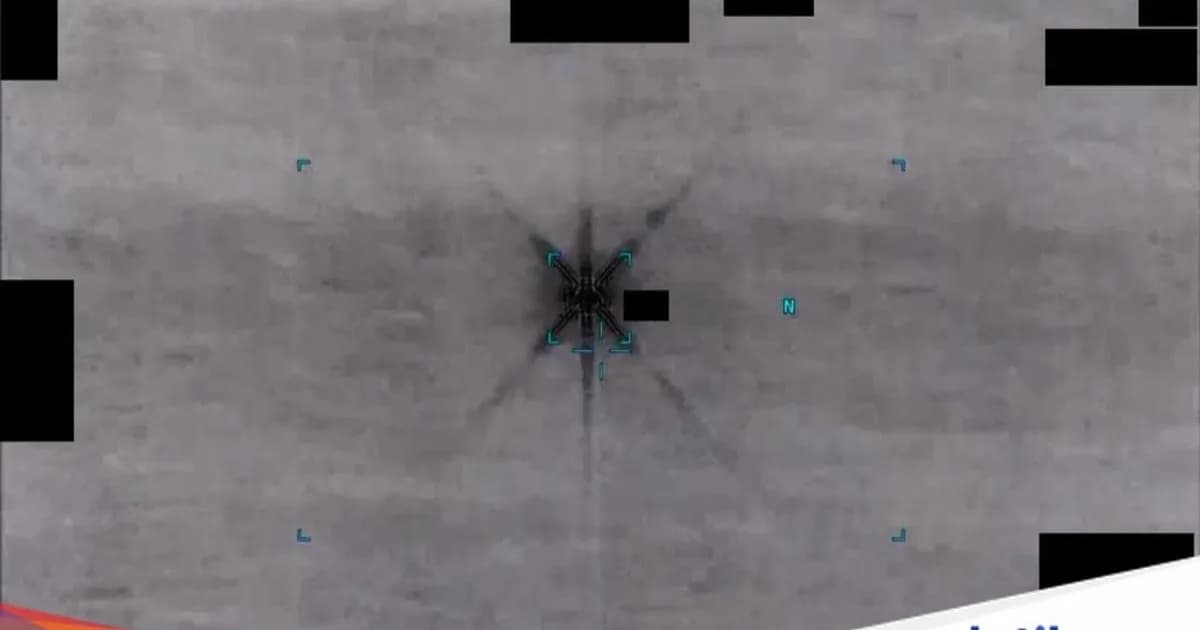 Penampakan objek diduga UFO berbentuk bintang segi enam di langit China dalam dokumen Pentagon