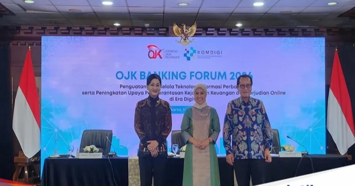 Menteri Komunikasi dan Digital Meutya Hafid saat konferensi pers pengungkapan data rekening bank dan dompet digital untuk transaksi judi online