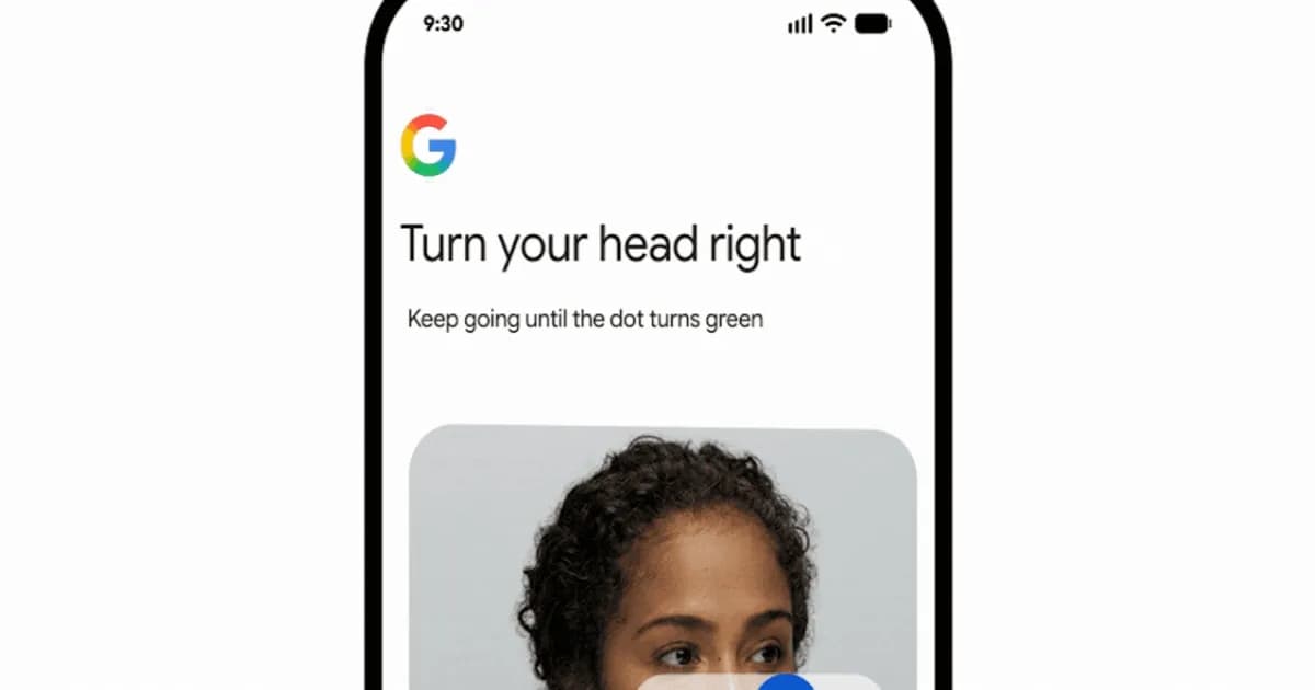Ilustrasi fitur verifikasi video selfie Google untuk pemulihan akun