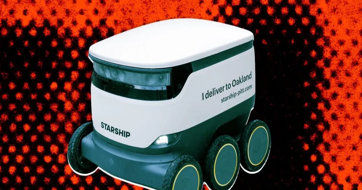 Ilustrasi foto robot pengantar Starship Technologies yang terlibat dalam insiden hukum di Phoenix.