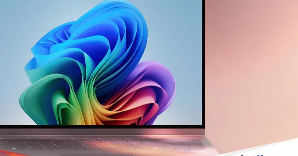 Ilustrasi logo Windows 11 dengan latar belakang biru gelap