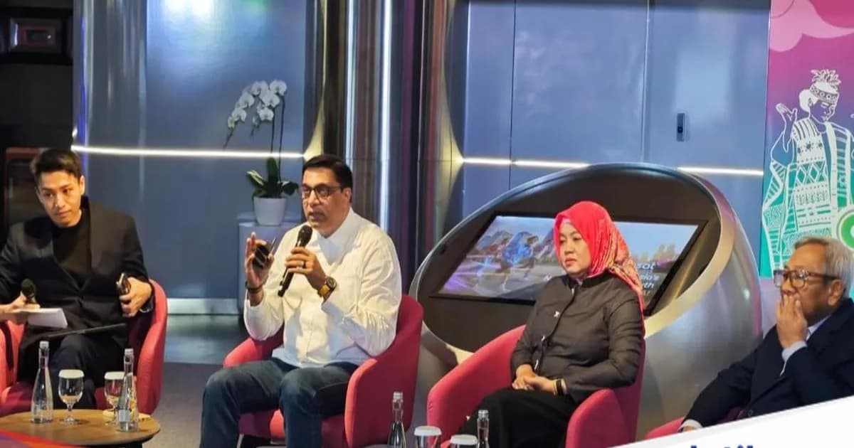 Sesi pemaparan kinerja Indosat Ooredoo Hutchison di Jakarta pada 28 Juli 2026