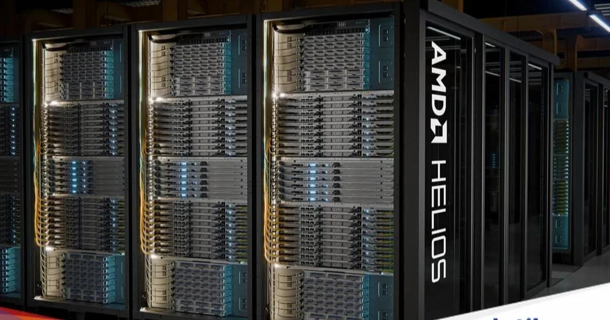 Rak Helios AMD dengan CPU Epyc dan GPU Instinct MI455X untuk infrastruktur AI