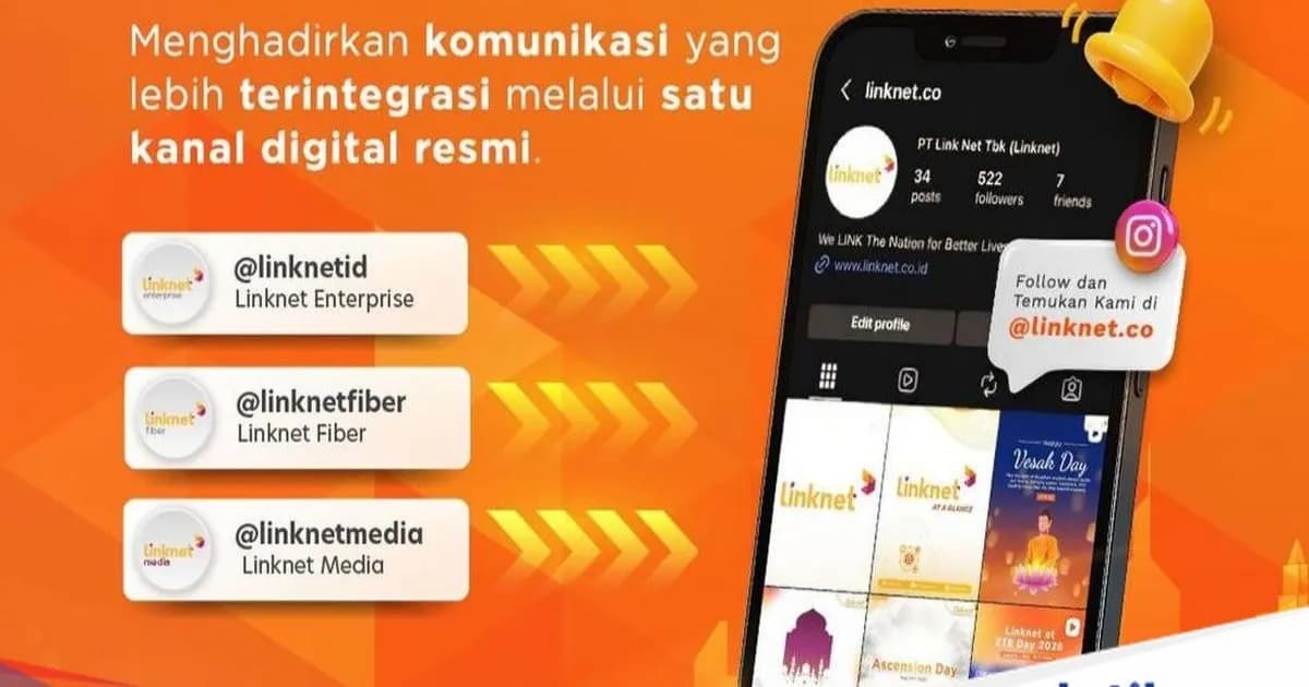 Linknet Satukan Kanal Digital, Seluruh Info Kini Hadir di @linknet.co