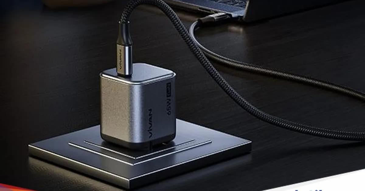 Vivan GaN-Q Series V-9 charger 100W dengan teknologi Gallium Nitride generasi ke-9