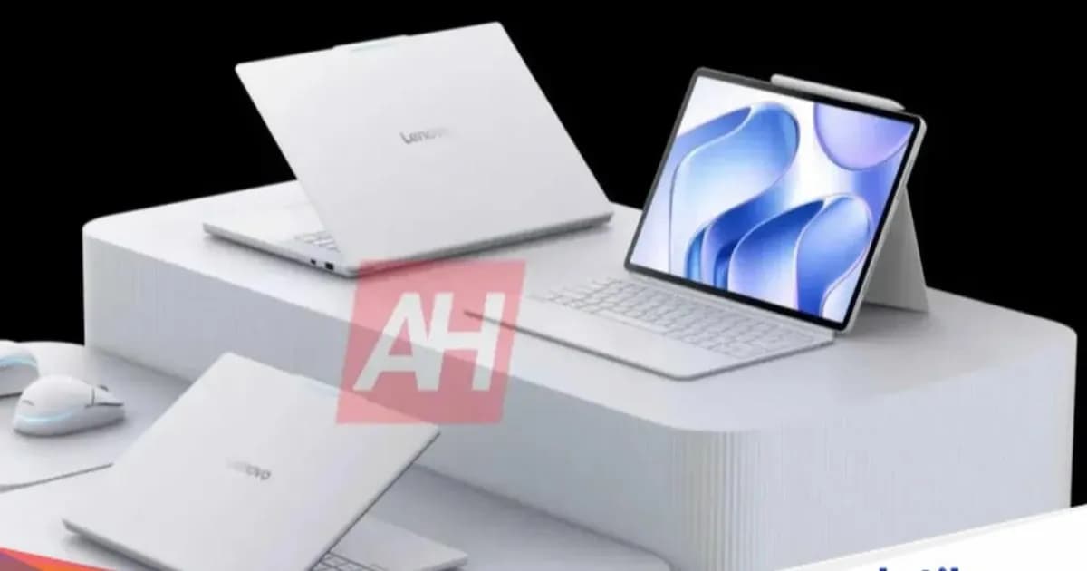 Render Lenovo Googlebook dengan desain baru dan Glowbar di bagian belakang layar