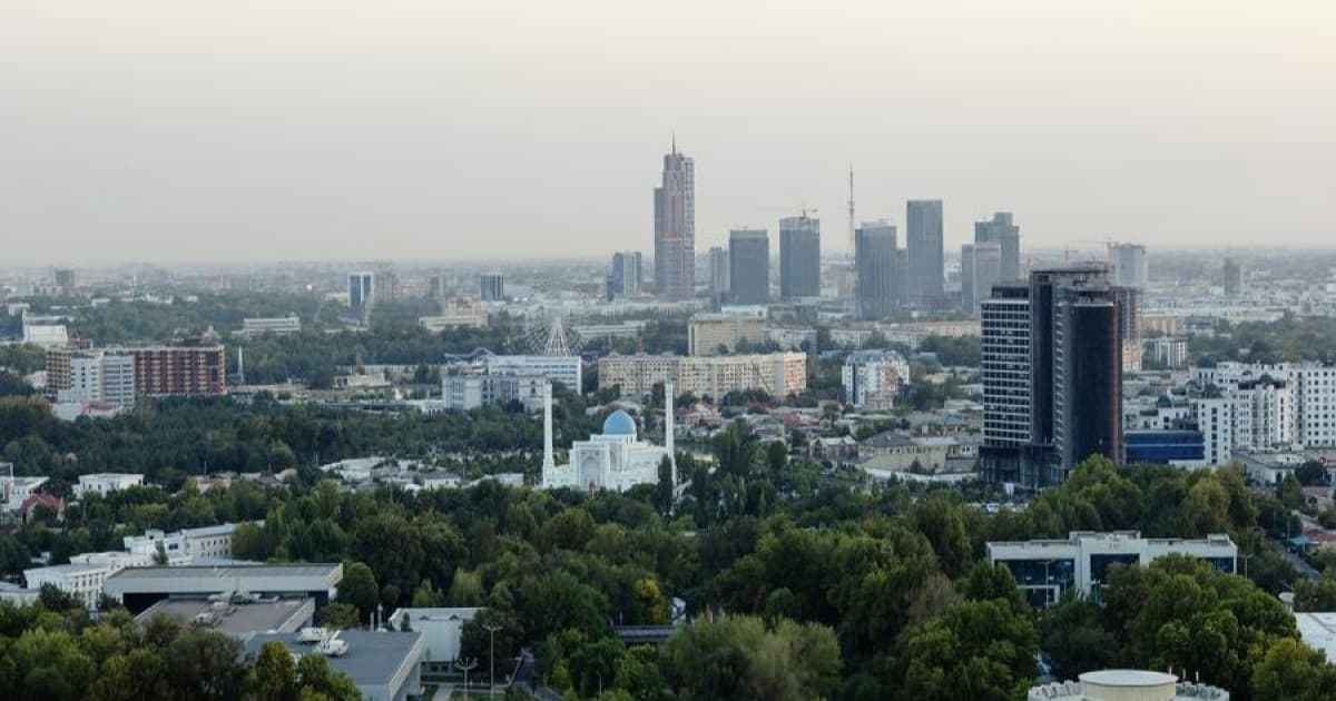 Upacara groundbreaking PLTN pertama Uzbekistan di wilayah Jizzakh