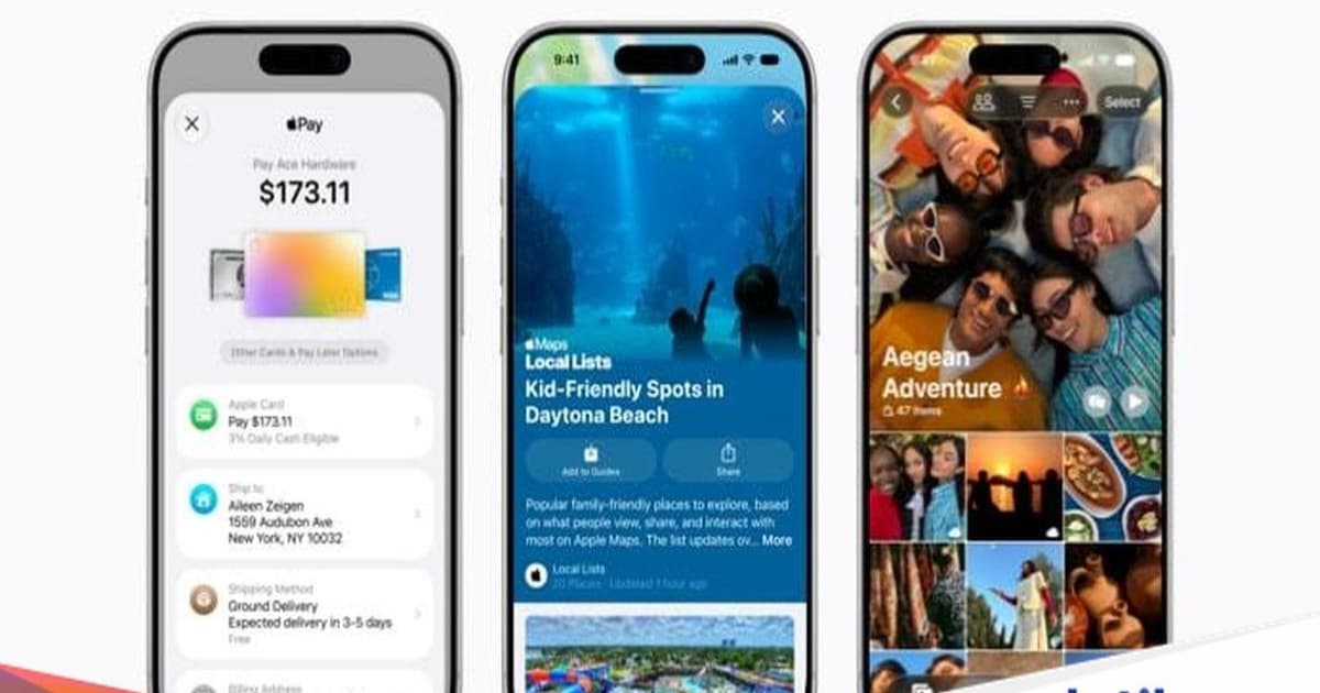 Tampilan antarmuka iOS 27 dengan fitur Apple Maps dan layanan terbaru