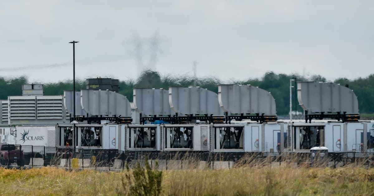 Ilustrasi pusat data xAI dengan turbin gas alam di Southaven Mississippi yang menjadi sengketa lingkungan