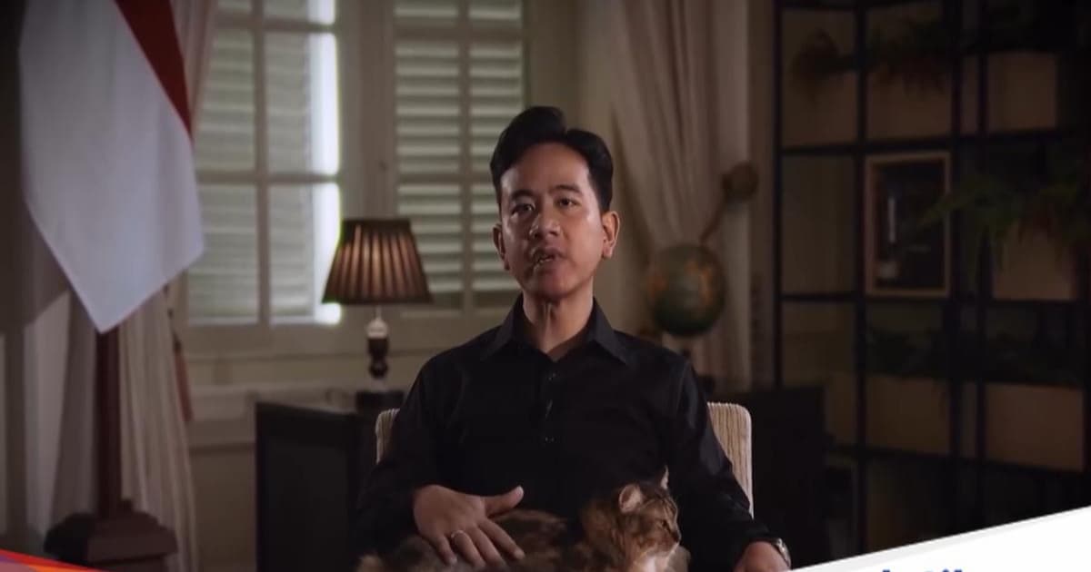 Wakil Presiden Gibran Rakabuming Raka saat menyampaikan pesan tentang pentingnya Indonesia menguasai teknologi AI