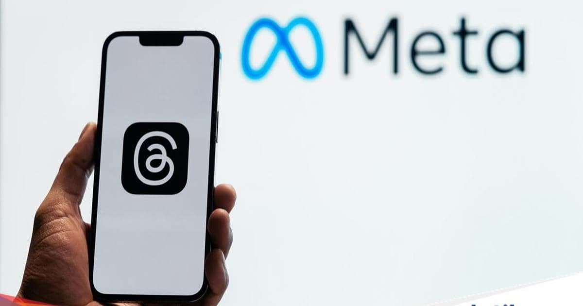 Aplikasi Threads di layar smartphone menunjukkan antarmuka pengguna