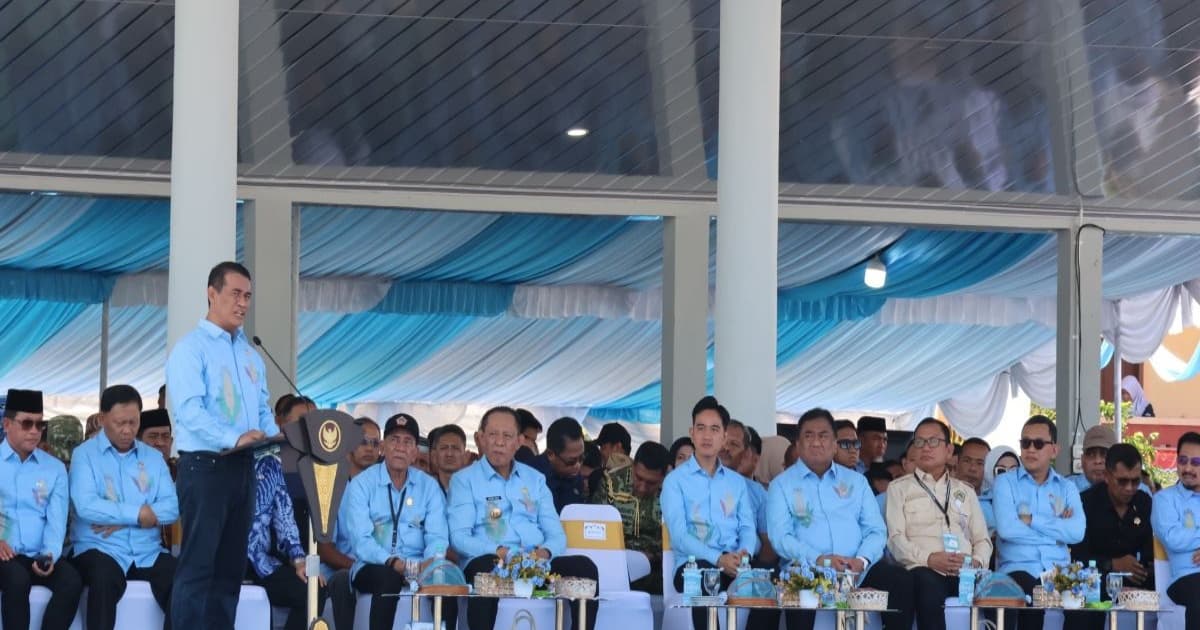 Menteri Pertanian Andi Amran Sulaiman memperkenalkan sistem pertanian modern Advanced Agricultural System di Penas XVII Gorontalo