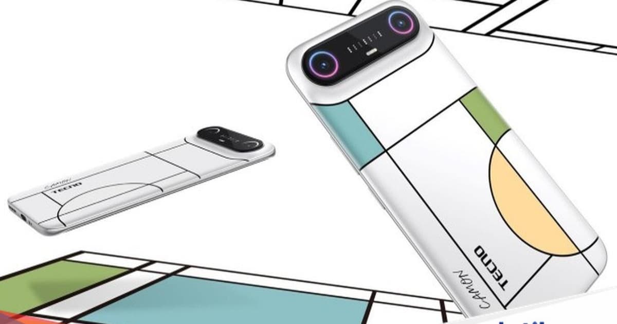Tecno Camon Slim tampilan depan dengan desain ramping