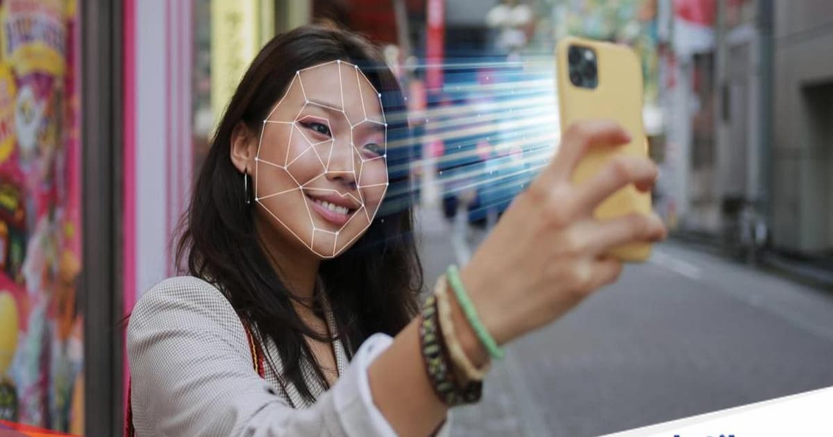 Ilustrasi face recognition untuk registrasi SIM card prabayar