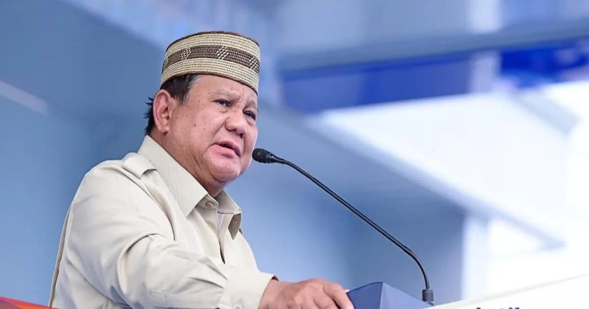 Presiden Prabowo Subianto di acara Puncak Pekan Nasional Petani dan Nelayan XVII di Gorontalo