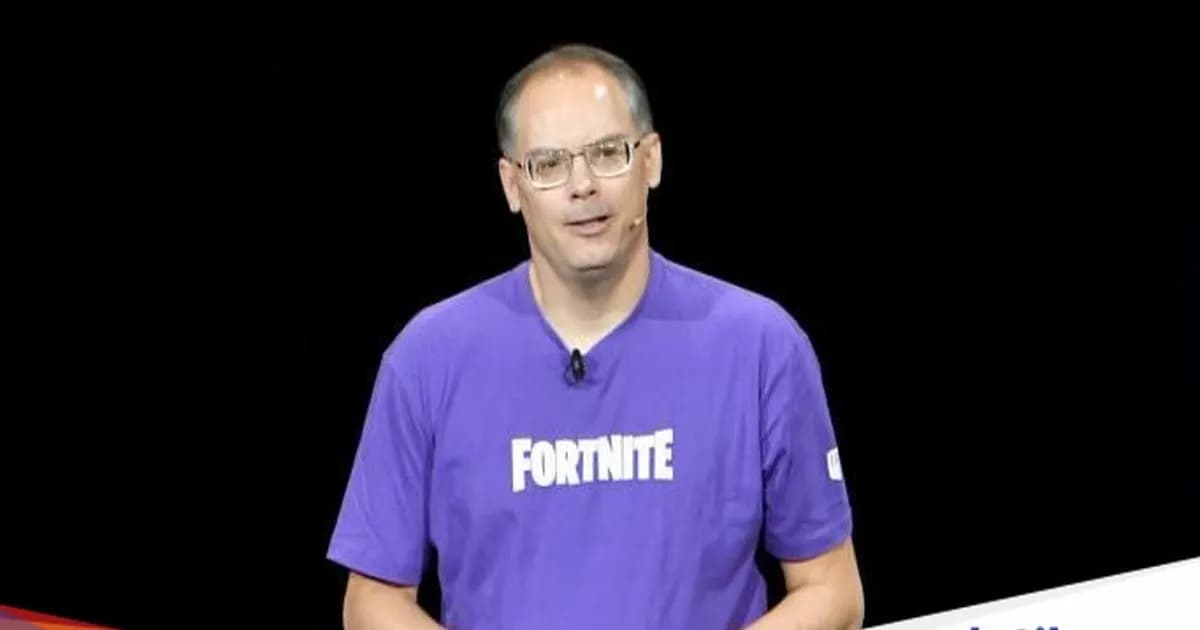 CEO Epic Games Tim Sweeney berbicara di acara Samsung Unpacked New York City 2018