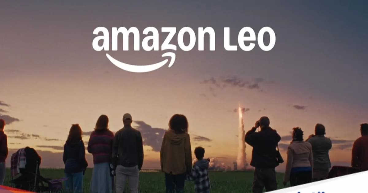 Ilustrasi konstelasi satelit Amazon Leo di orbit rendah Bumi