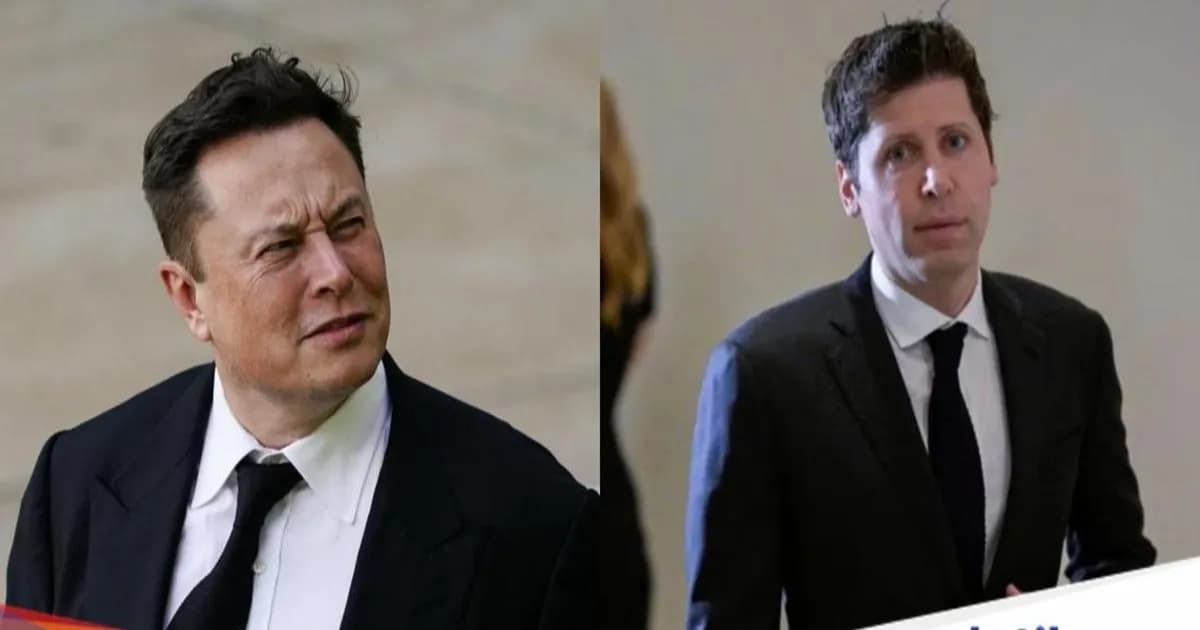 Potret Elon Musk dan Sam Altman yang saling bertukar ejekan di media sosial.