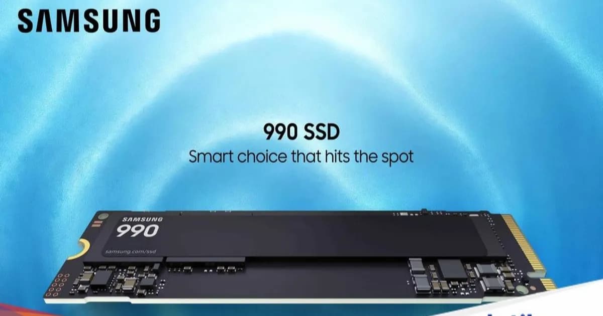 Samsung 990 SSD terbaru dengan kapasitas 1TB dan 2TB