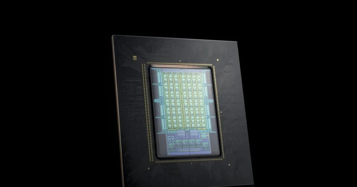 Ilustrasi superchip Nvidia Vera Rubin NVL72 dengan sistem pendingin cair