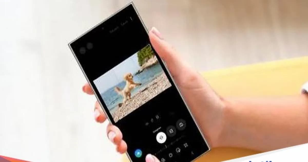 Tampilan fitur Generative Edit di Samsung Galaxy S26 Ultra dengan antarmuka editing foto