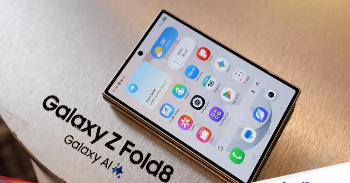 Galaxy Z Fold8 dengan desain tipis dan ringan berbobot 201 gram