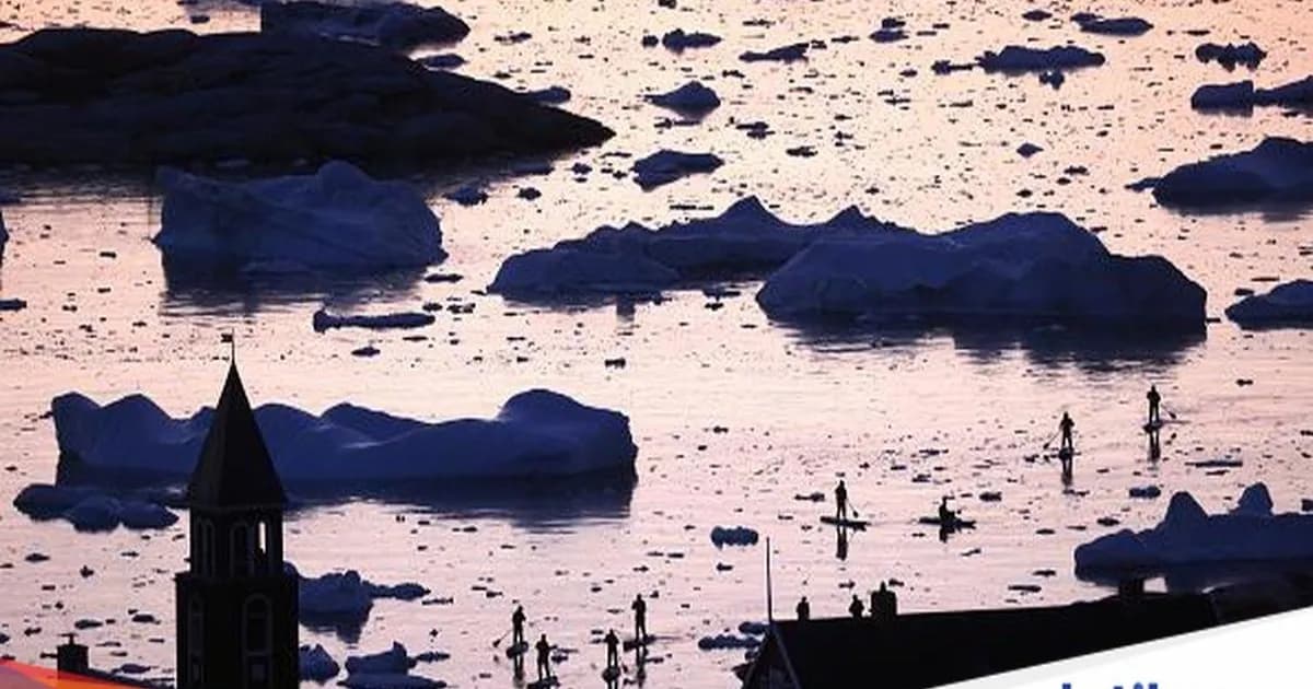 Es di Greenland terus mencair sebagai sinyal memburuknya pemanasan global