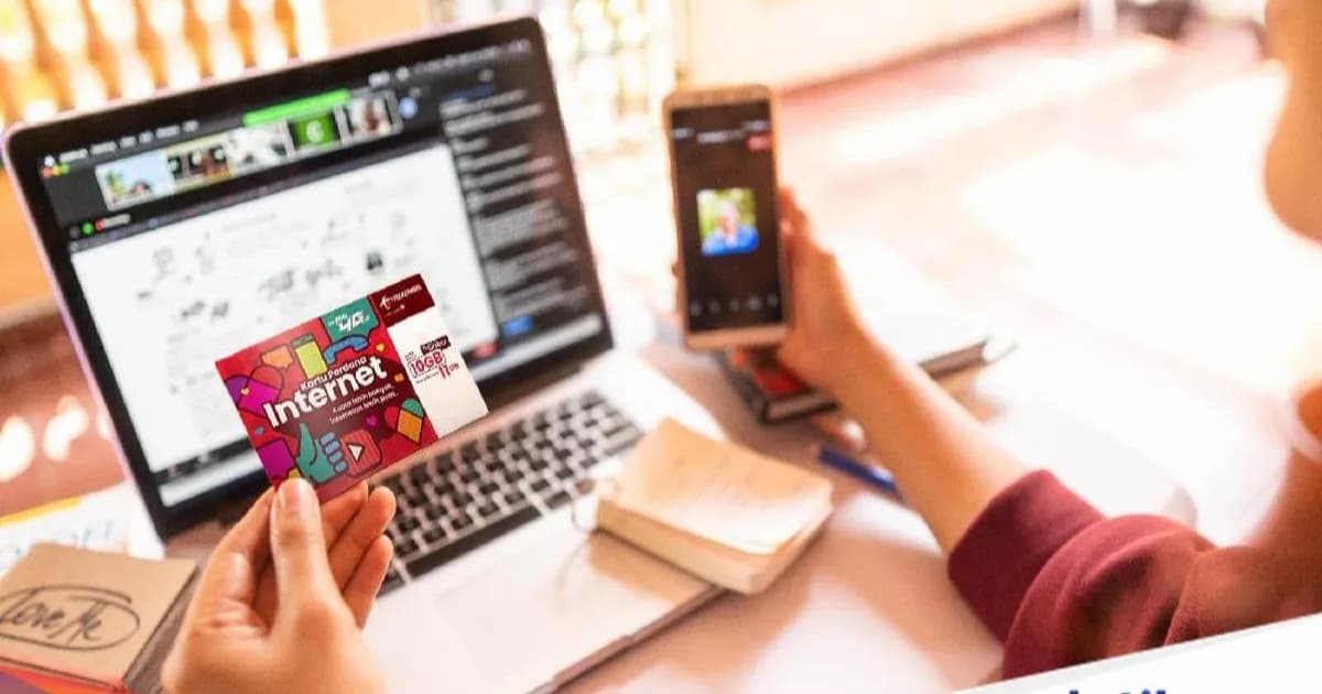 Ilustrasi bantuan kuota internet gratis yang disalurkan operator seluler untuk mendukung pembelajaran jarak jauh